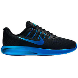 Nike LunarGlide 8 Men's Running Shoes, Black/Blue